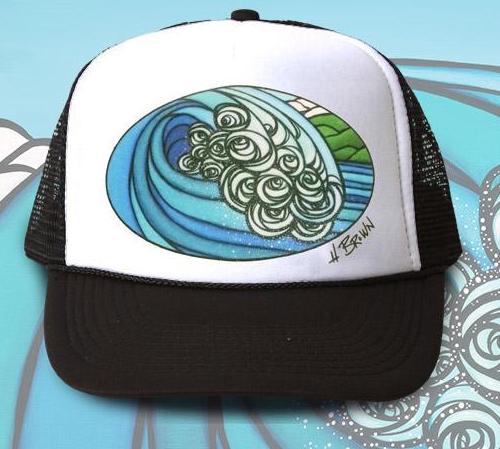 Rip Curl Trucker Hat with Artwork by Heather Brown Rip Curl | Accessories | Rip Curl Trucker Hat Artwork By  main image 4