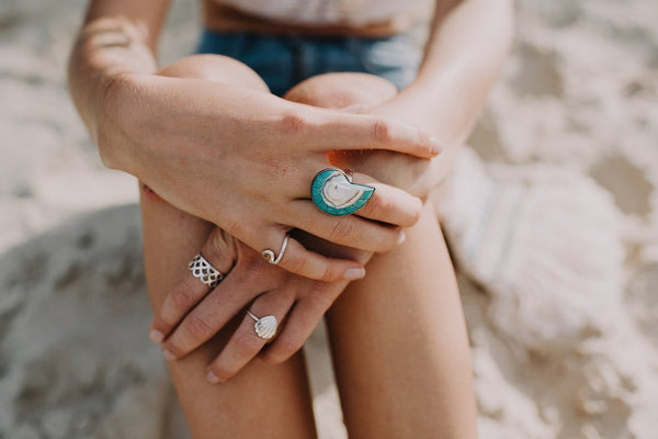 Mermaid scale ring shop