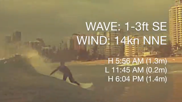 ゴールドコースト波情報 -1st NOV 2017- AWSM SURF