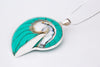 MERMAID COLLECTIVE TURQUOISE NAUTILUS PENDANT