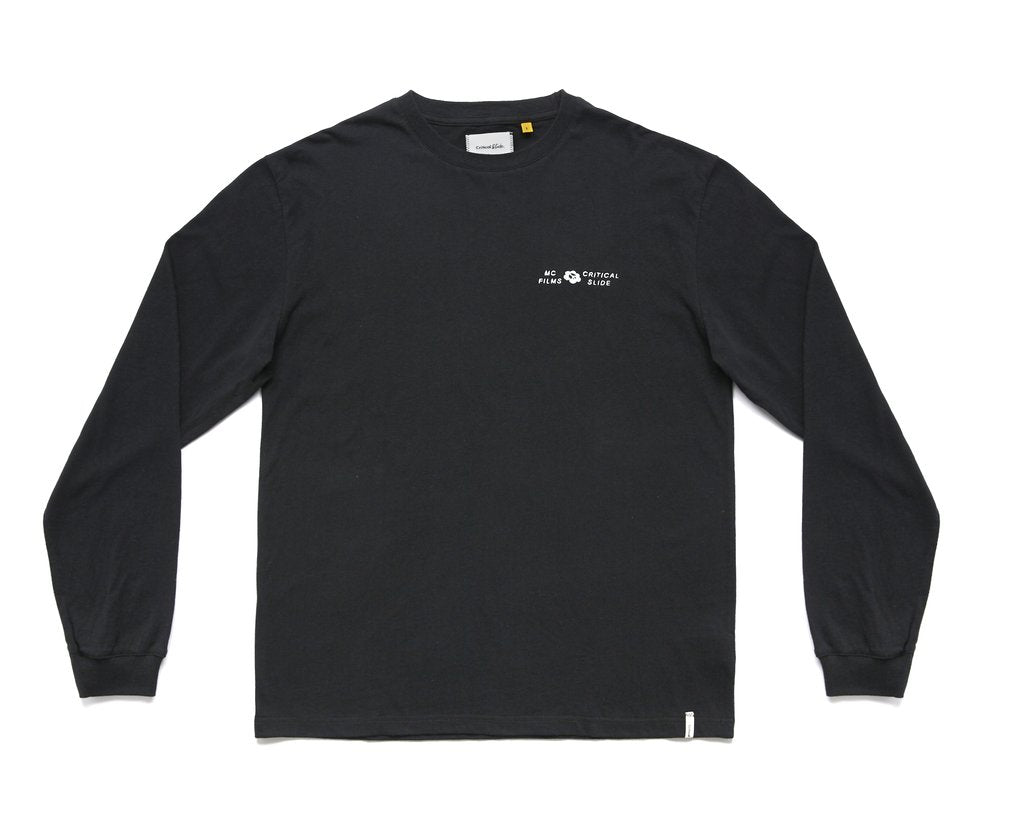 TCSS MONSTER CHILDREN FILMS X CRITICAL SLIDE LS TEE BLACK