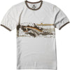 VISSLA TEE BOYS LIQUID ROLLERS RINGER VINTAGE WHITE HEATHER