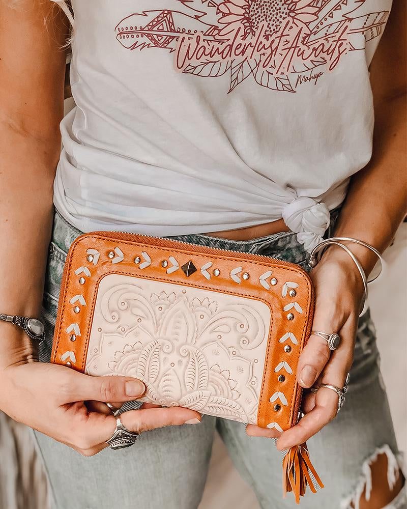 【MAHIYA】★The Mayflower Purse★メイフラワー 二つ折り財布★ MAHIYA MARIGOLD WALLET - awsm-surf