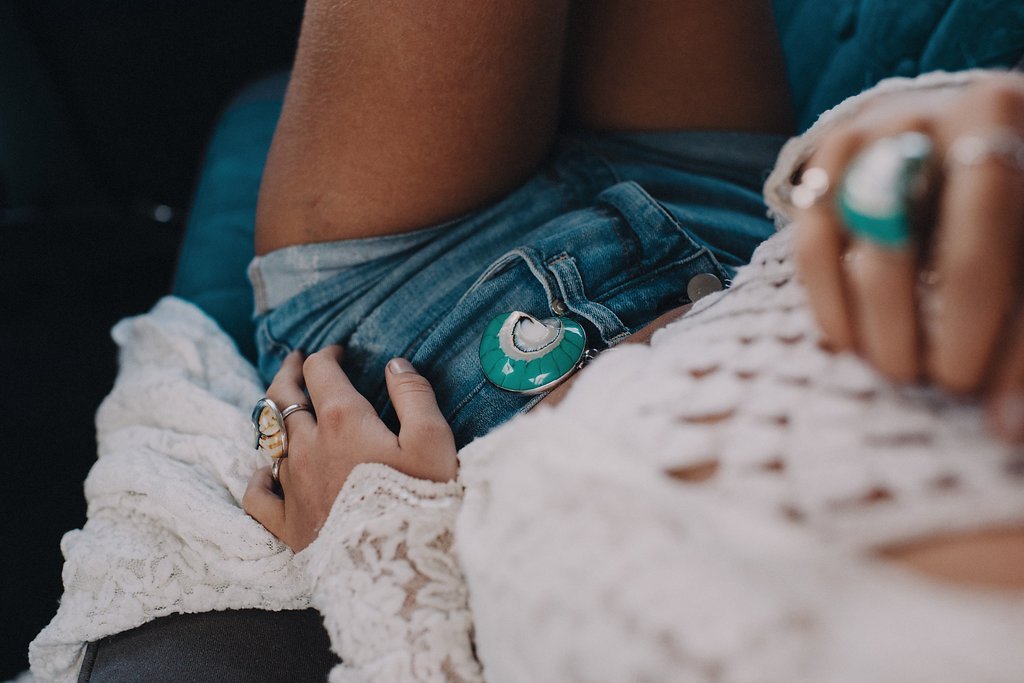 MERMAID COLLECTIVE TURQUOISE NAUTILUS PENDANT