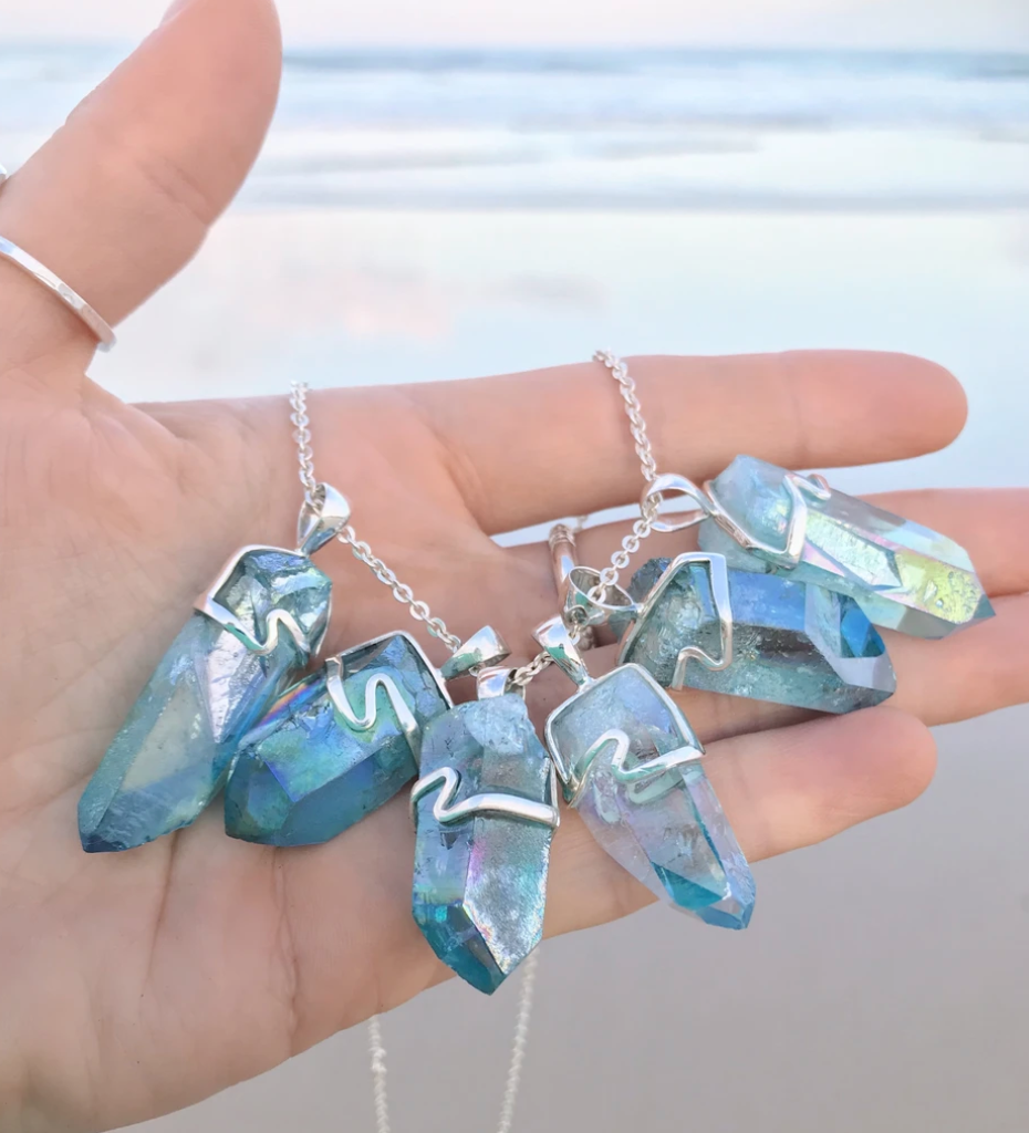 MERMAID COLLECTIVE SIRONA AQUA AURA PENDANT