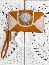 MAHIYA SEA SHELLS PURSE TAN