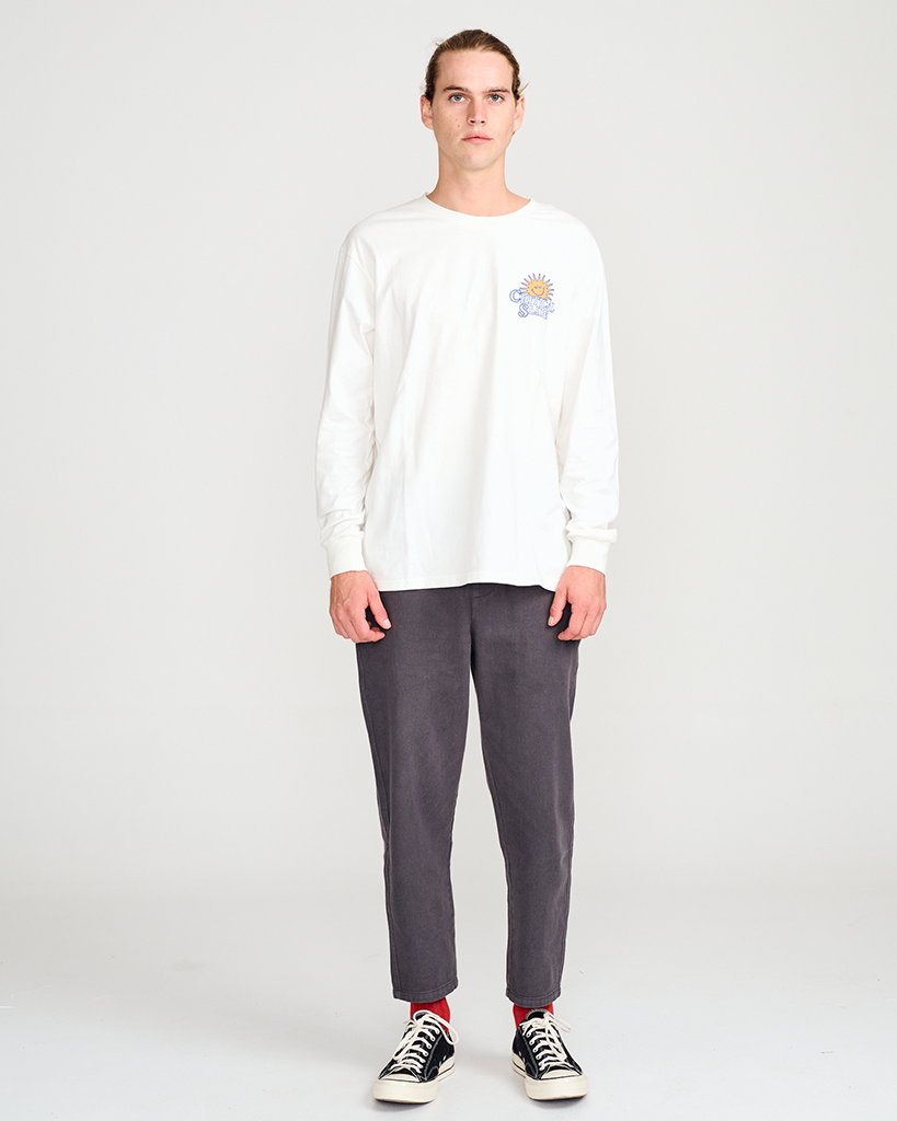 TCSS SUNNY BOY LS TEE VINTAGE WHITE