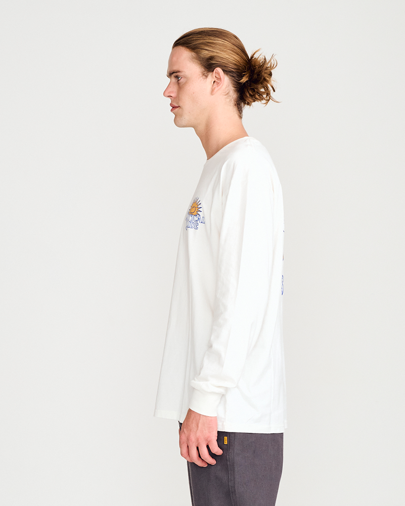 TCSS SUNNY BOY LS TEE VINTAGE WHITE