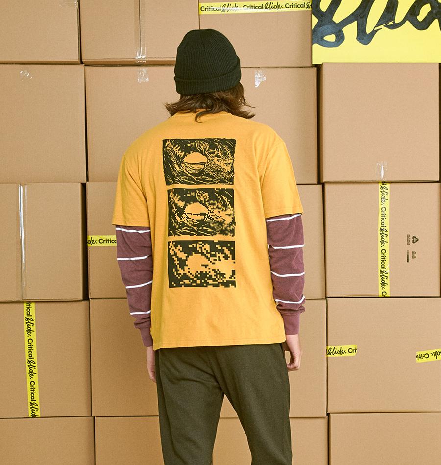 TCSS VORTEX TEE AMBER GOLD