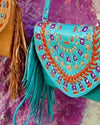 MAHIYA Sacred Clutch turquoise