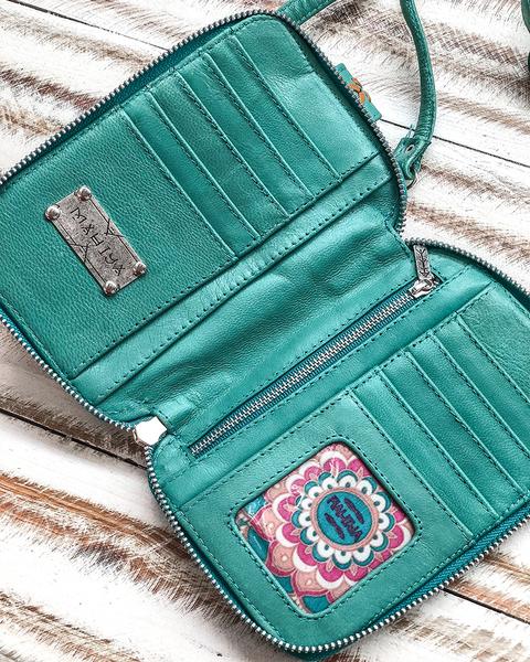 MAHIYA FALLS PHONE POUCH TURQ